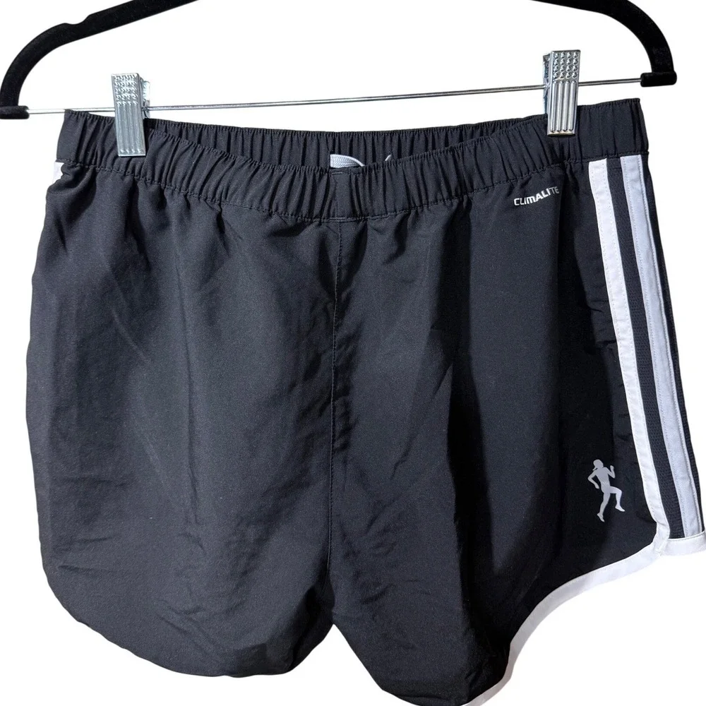adidas Marathon 10 Running‎ Shorts Womens Medium Black Climalite Athletic Gym